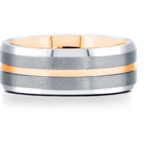 Tungsten Band matte finish rose gold Size 7-13Half - Picture 3 of 3